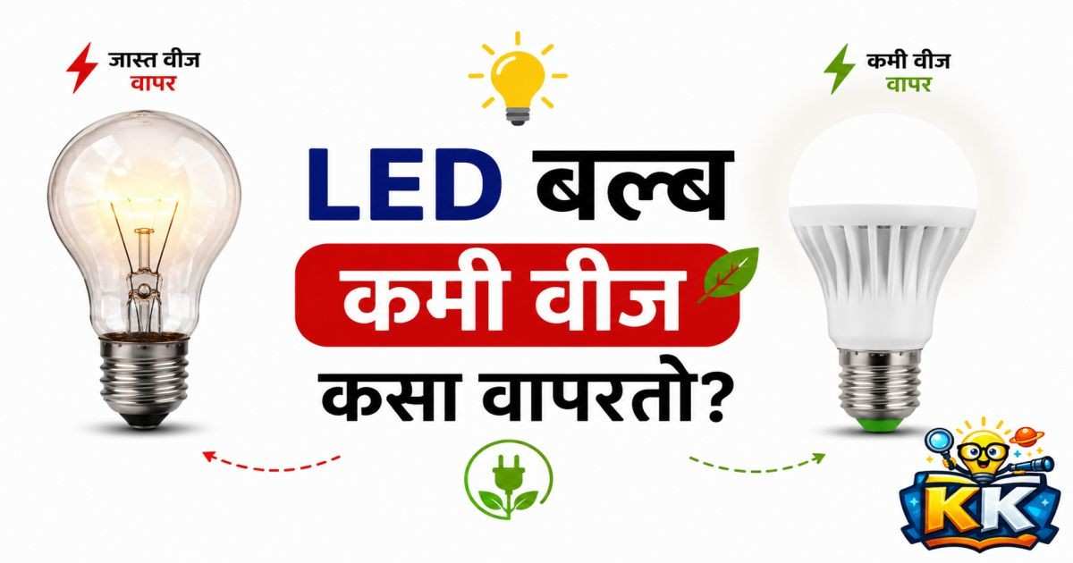 💡LED बल्ब कमी वीज कसा वापरतो? जाणून घ्या त्यामागचं भन्नाट विज्ञान!