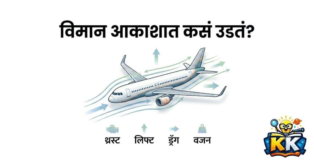 ✈️ विमान आकाशात कसं उडतं? एवढं जड विमान हवेत कसं राहतं?