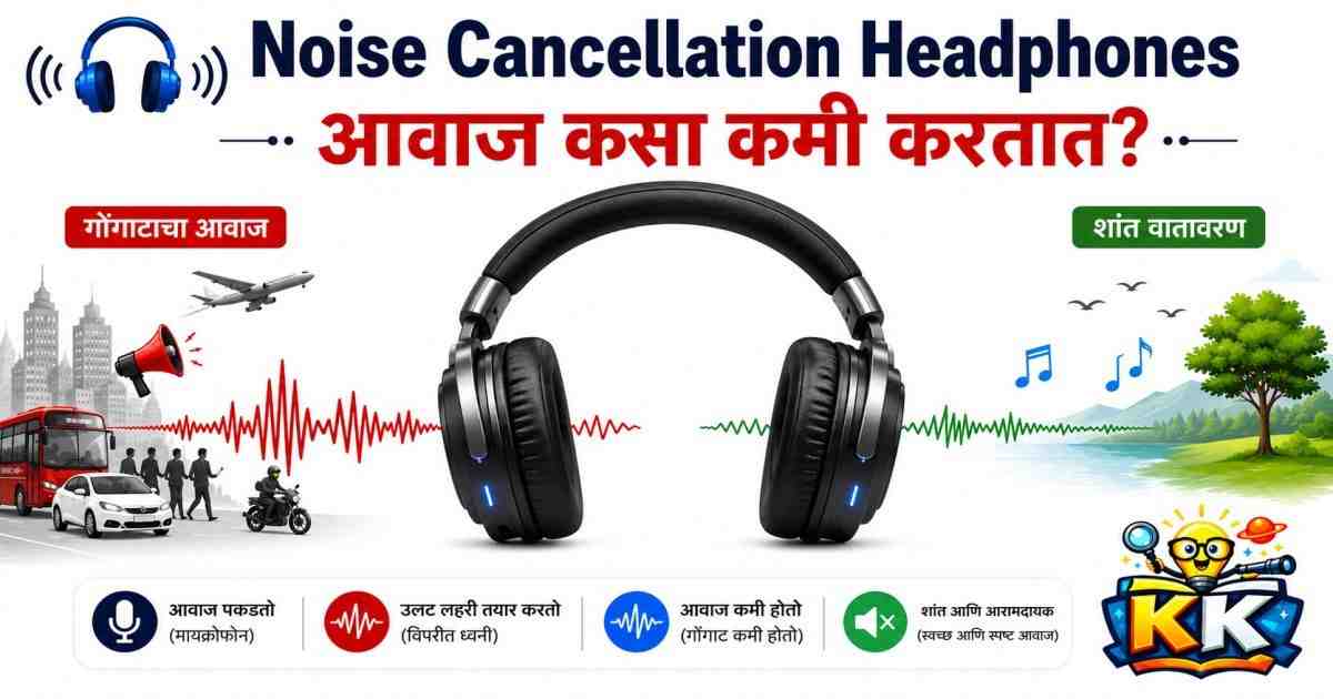 🎧 Noise Cancellation Headphones बाहेरचा आवाज कसा गायब करतात?