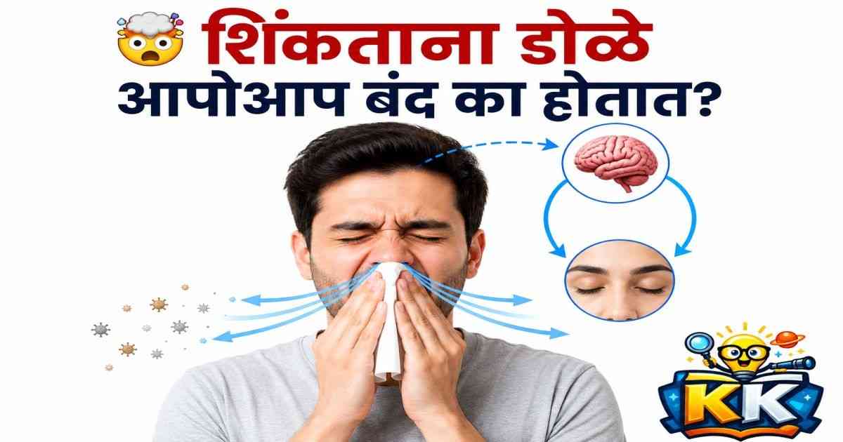 🤯 आपण शिंकताना डोळे आपोआप बंद का होतात? शिंक आणि डोळ्यांमागचं आश्चर्यकारक विज्ञान!