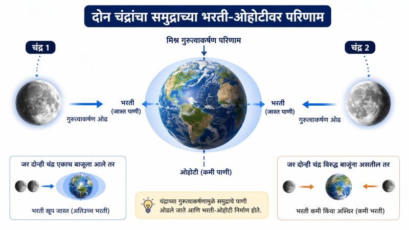 🌍 पृथ्वीला दोन चंद्र असते तर काय झालं असतं? two moons post image